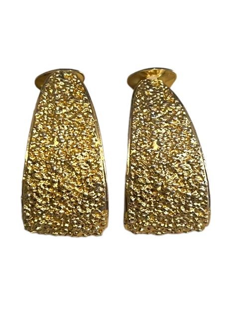 Gold Metal Yves Saint Laurent Earrings