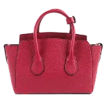 Red Leather Bally Handbag