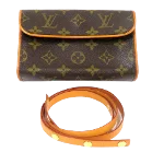 Brown Canvas Louis Vuitton Florentine Pochette