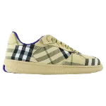 Beige Leather Burberry Sneakers