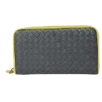 Grey Leather Bottega Veneta Wallet