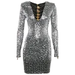 Silver Fabric Balmain Dress