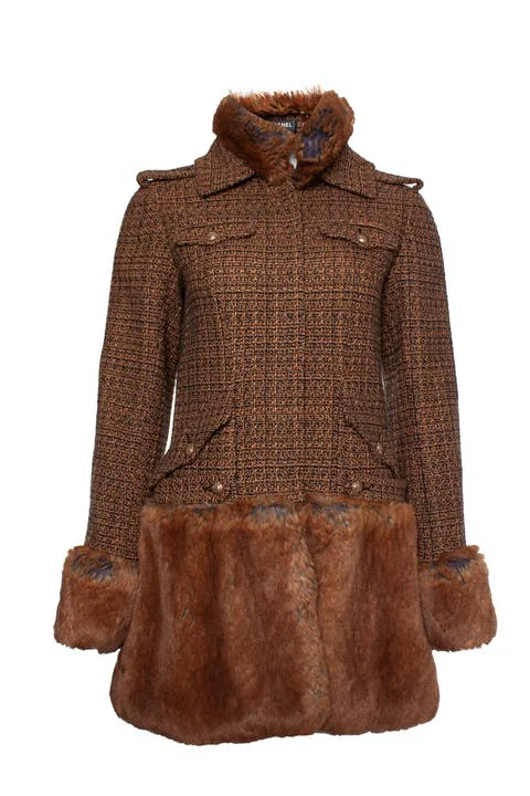 Brown Fur Chanel Coat