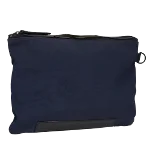 Navy Nylon Berluti Pouch