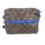 Brown Canvas Louis Vuitton Messenger