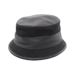 Black Leather Hermès Hat