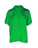 Green Fabric Ganni Shirt