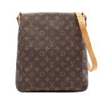 Brown Leather Louis Vuitton Musette Salsa