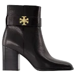 Black Leather Tory Burch Boots