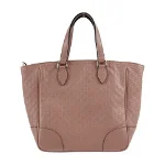 Pink Leather Gucci Shopper