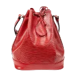 Red Leather Louis Vuitton Noe