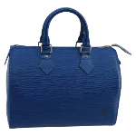 Blue Leather Louis Vuitton Speedy