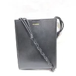 Black Leather Jil Sander Shoulder Bag