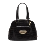 Black Leather Lancel Handbag