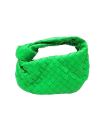 Green Leather Bottega Veneta Mini Jodie 