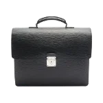 Black Leather Louis Vuitton Briefcase