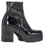 Black Leather Miu Miu Boots