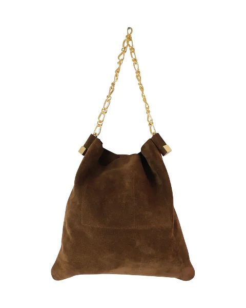 Brown Suede Nanushka Shoulder Bag