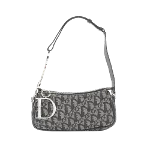 Grey Cotton Dior Shoulder Bag