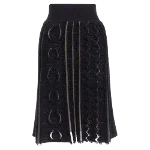 Black Wool Louis Vuitton Skirt