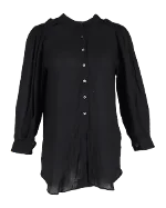 Black Cotton Ann Demeulemeester Top