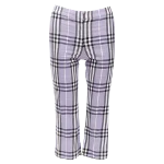 Purple Cotton Burberry Pants