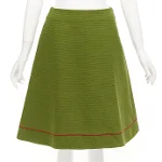 Green Cotton Dior Skirt