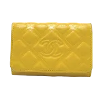 Yellow Leather Chanel Key Holder