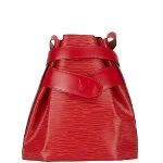 Red Leather Louis Vuitton Sac d'épaule