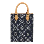 Blue Leather Louis Vuitton Sac Plat