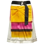 White Silk Etro Skirt