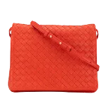 Orange Leather Bottega Veneta Crossbody Bag