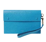 Blue Leather Celine Clutch