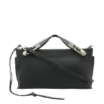 Black Leather Loewe Shoulder Bag