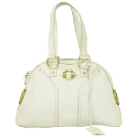 White Leather Yves Saint Laurent Handbag