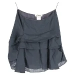 Navy Fabric Chloé Skirt