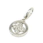 Silver White Gold Bvlgari Charm