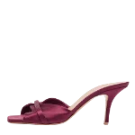 Burgundy Satin Malone Souliers Sandals