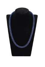 Blue Fabric SWAROVSKI Necklace