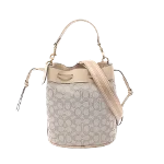 Beige Leather Coach Handbag