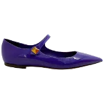 Purple Leather Valentino Flats