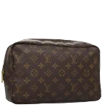 Brown Canvas Louis Vuitton Trousse Toilette