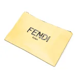 Yellow Leather Fendi Pouch