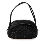 Black Leather Louis Vuitton Clara