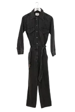 Black Cotton Nanushka Jumpsuit