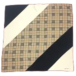 Multicolor Silk Burberry Scarf