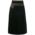 Black Wool Comme des Garçons Skirt