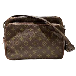 Brown Canvas Louis Vuitton Shoulder Bags