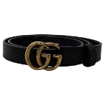 Black Leather Gucci Belt