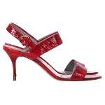 Red Leather Sergio Rossi Sandals